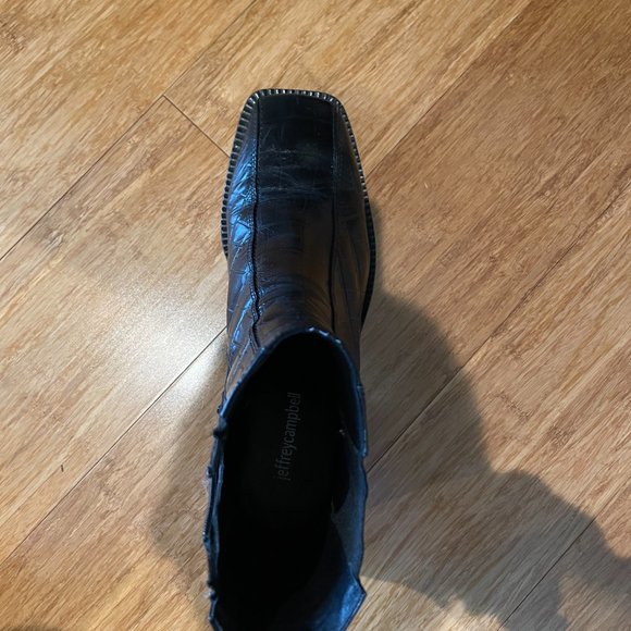 Jeffery Campbell Black Croc Boots - Picture 3 of 7